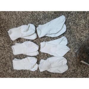 Jefferies Socks Newborn Turn Cuff Bootie 6 Pair socks, White, Newborn US